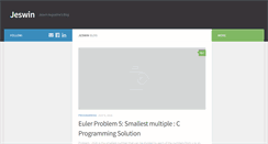 Desktop Screenshot of jeswin.com